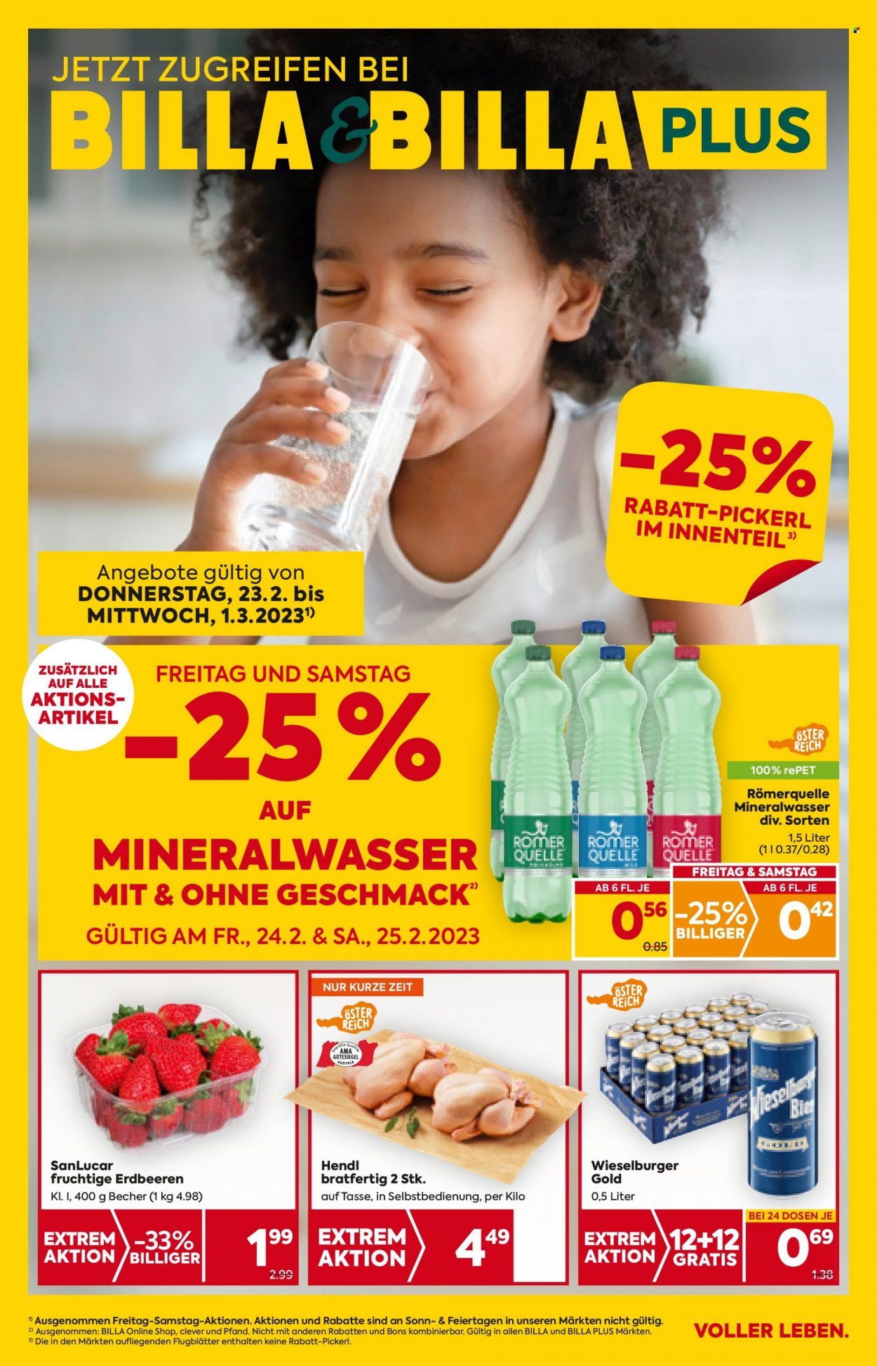 Angebote Billa - 23.2.2023 - 1.3.2023. Seite 1