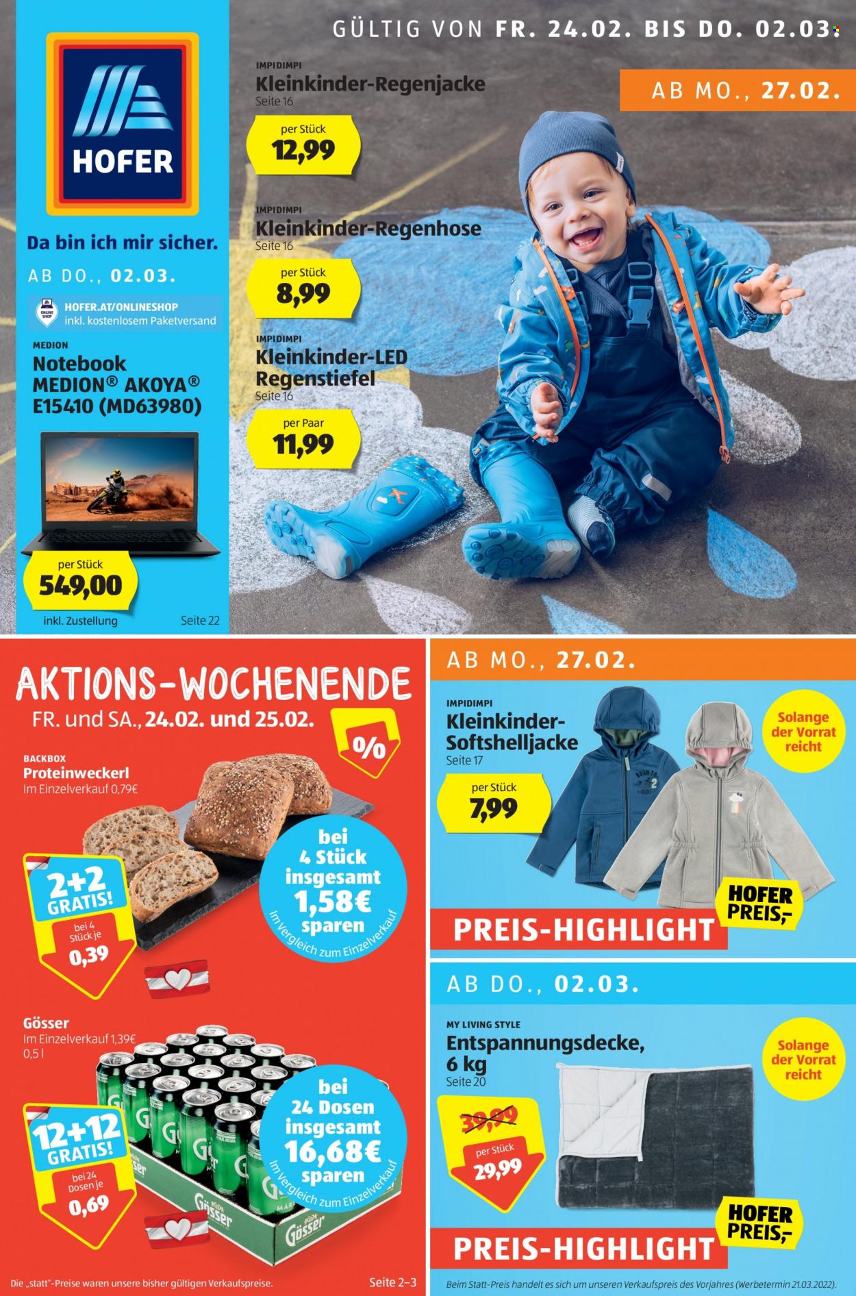 Angebote Hofer - 24.2.2023 - 2.3.2023. Seite 1