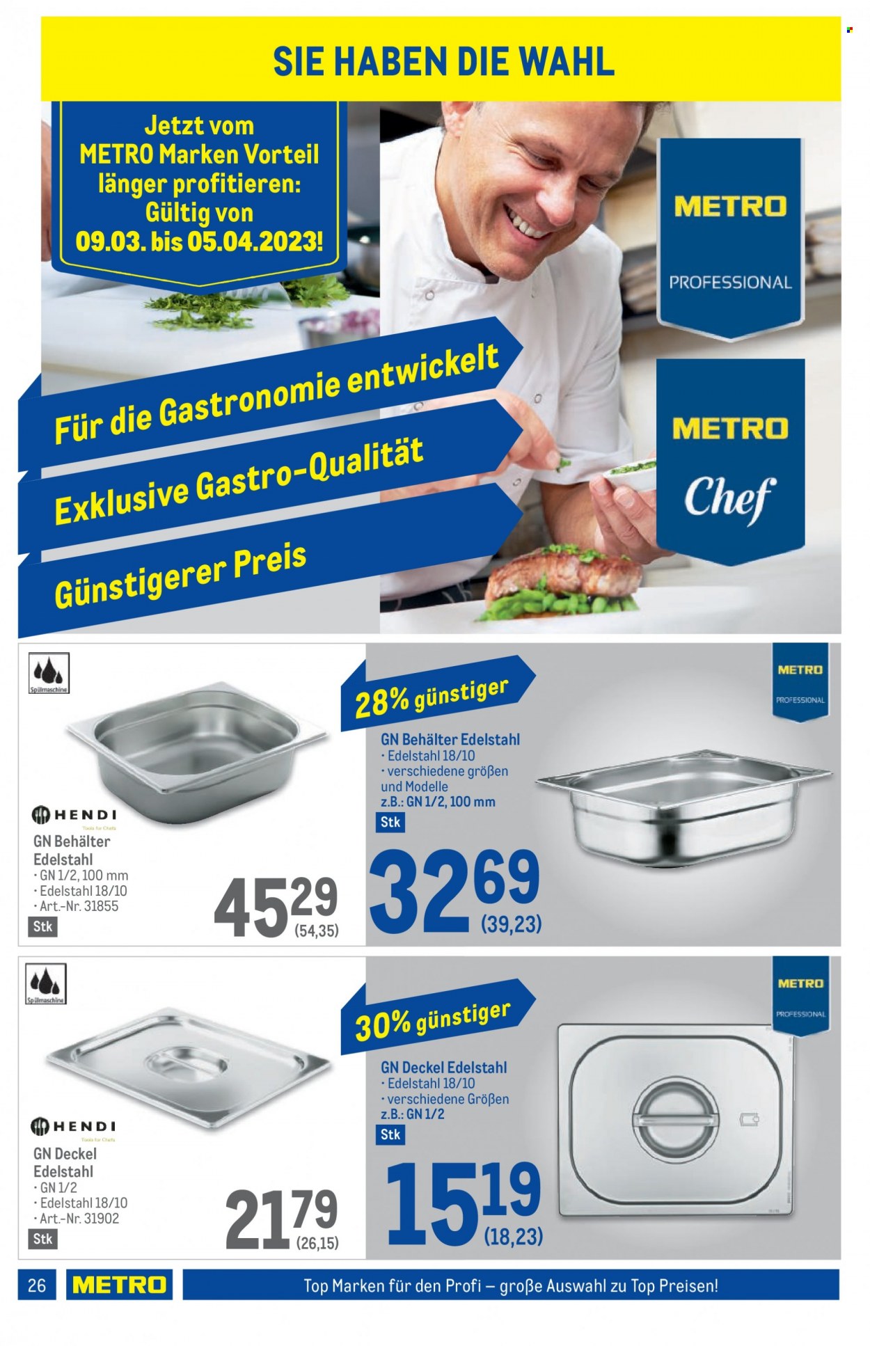 Angebote Metro - 9.3.2023 - 22.3.2023. Seite 26
