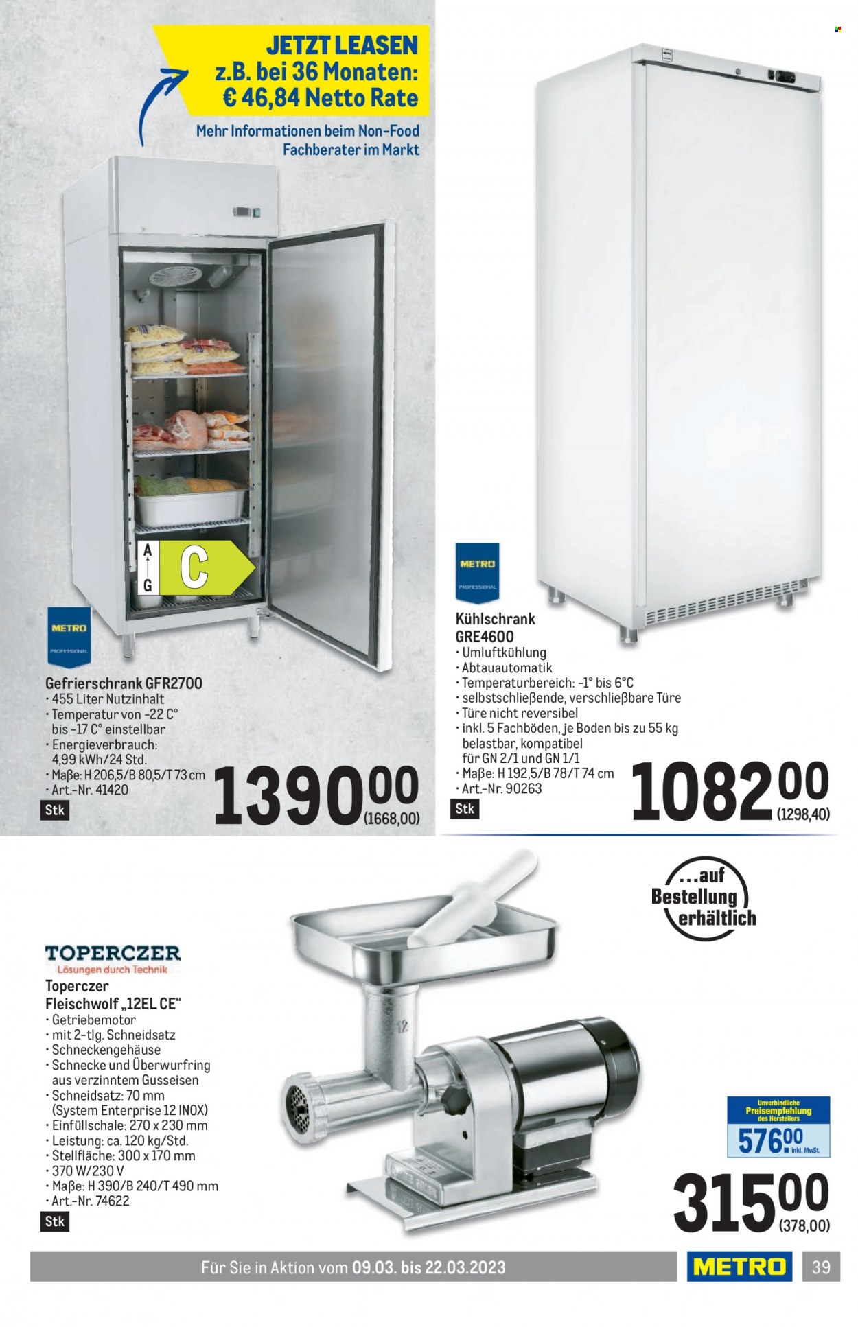 Angebote Metro - 9.3.2023 - 22.3.2023. Seite 39