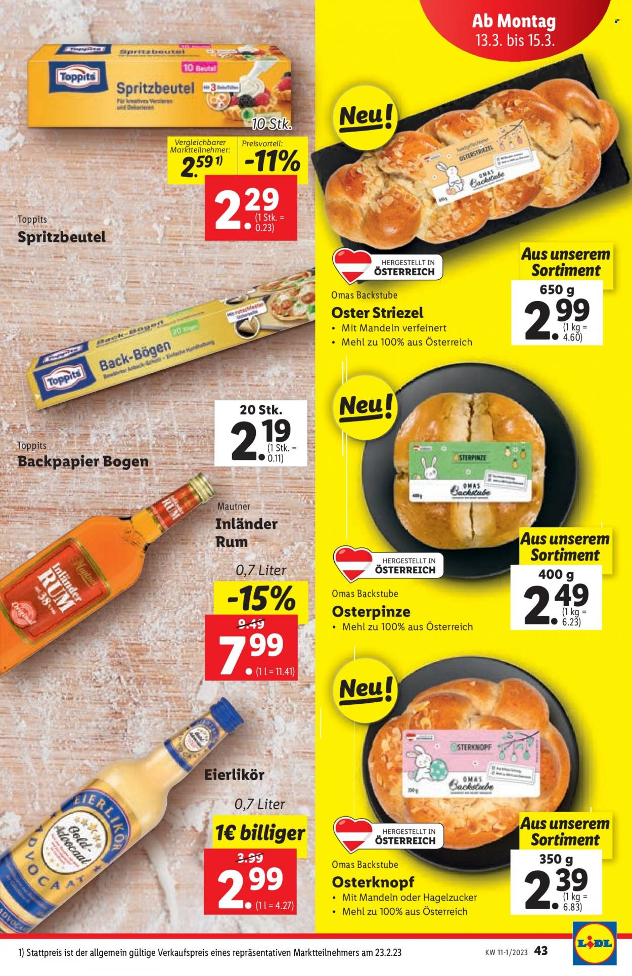 Angebote Lidl - 9.3.2023 - 15.3.2023. Seite 43