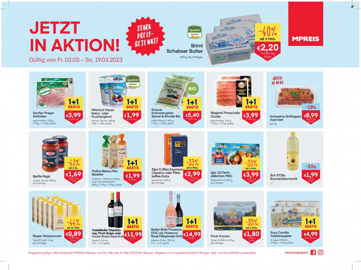 Angebote MPREIS - 3.3.2023 - 19.3.2023. Seite 1