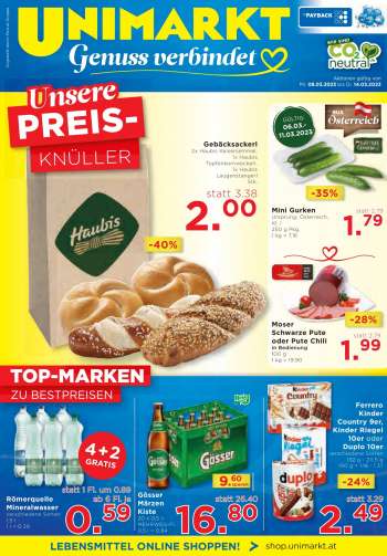 UNIMARKT Flugblatt