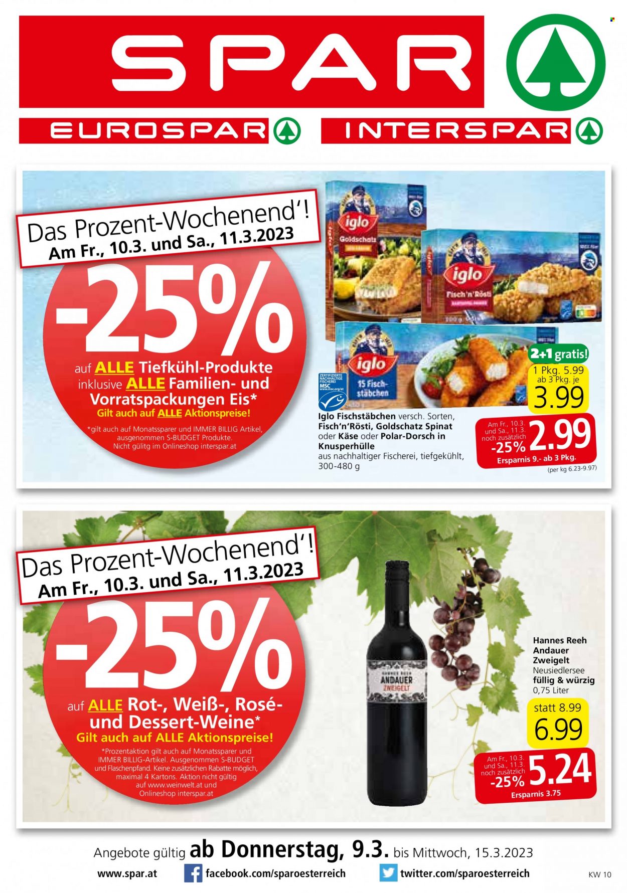 Angebote EUROSPAR - 9.3.2023 - 15.3.2023. Seite 1