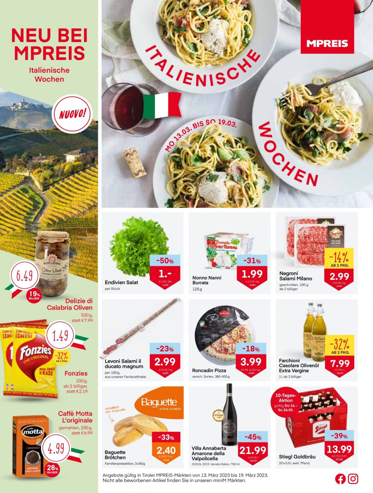 Angebote MPREIS - 13.3.2023 - 19.3.2023. Seite 1