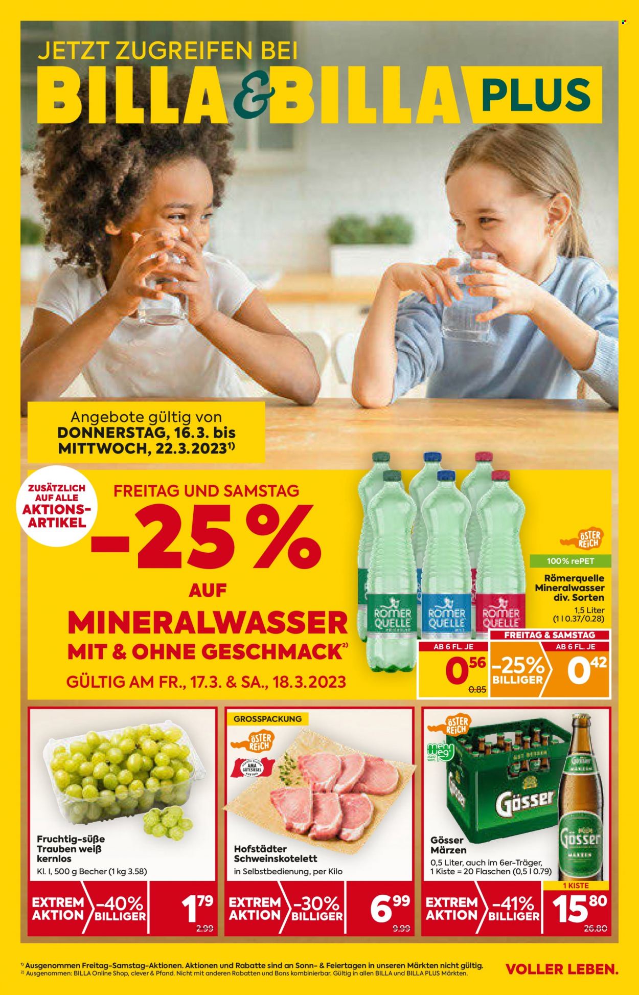 Angebote Billa - 16.3.2023 - 22.3.2023. Seite 1