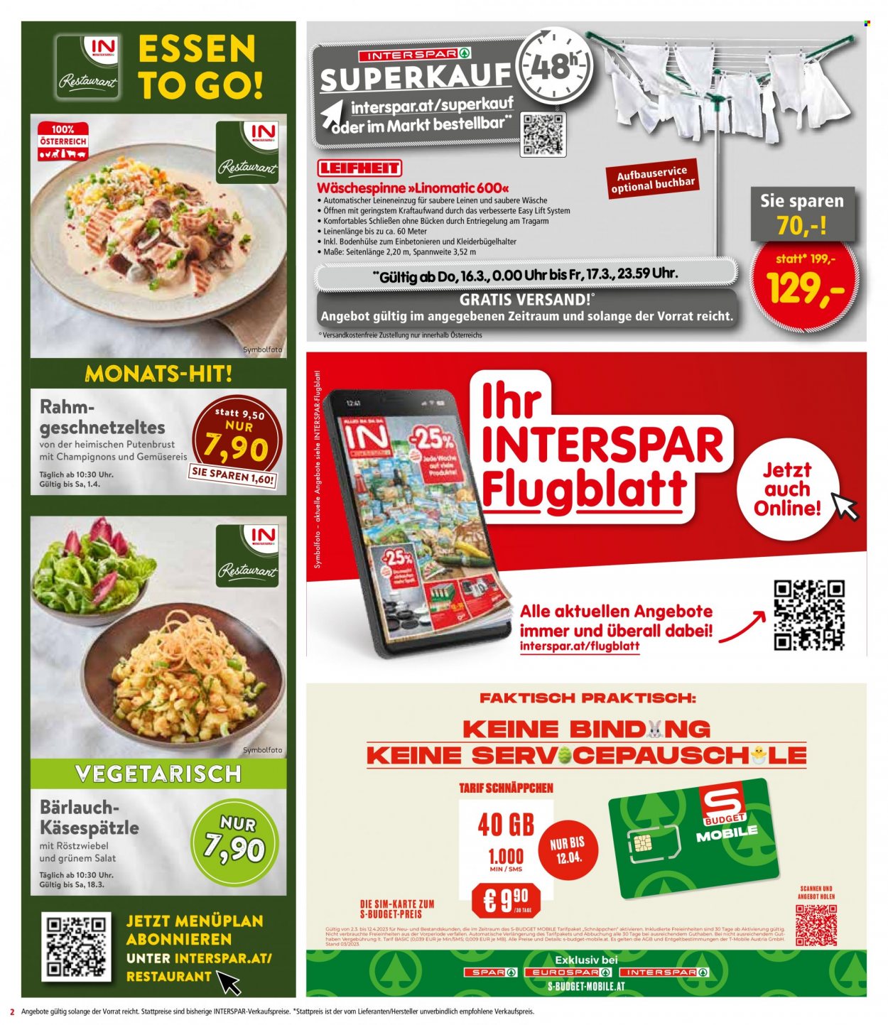 Angebote INTERSPAR - 16.3.2023 - 29.3.2023. Seite 2
