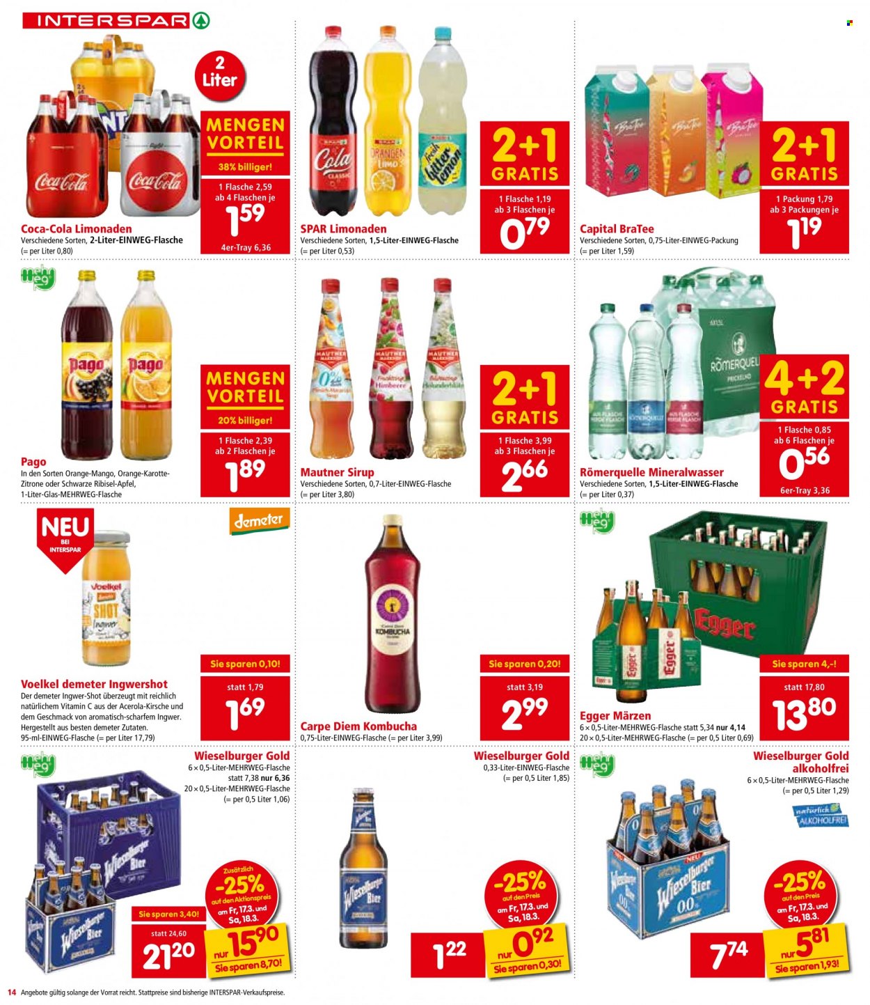 Angebote INTERSPAR - 16.3.2023 - 29.3.2023. Seite 14