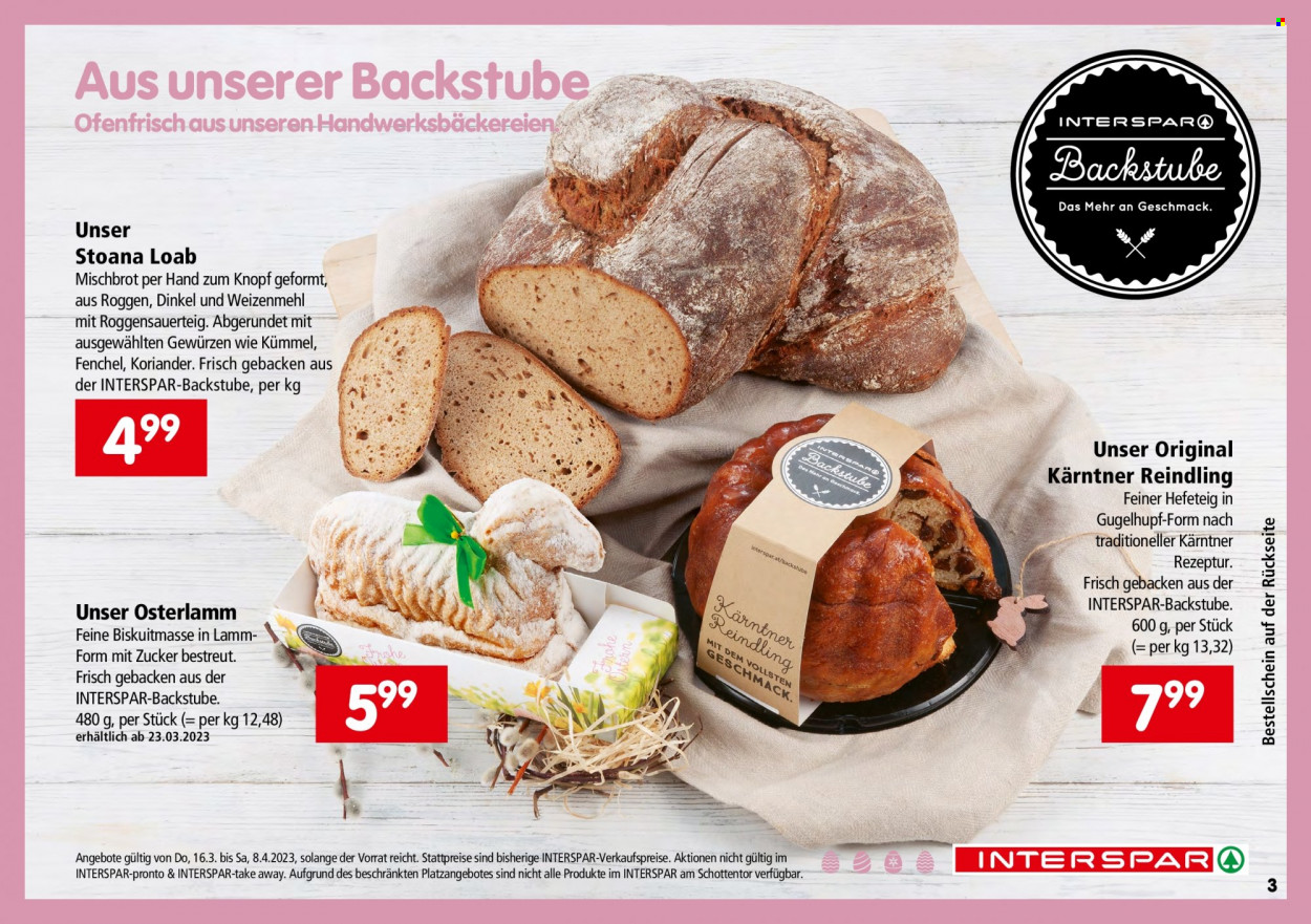 Angebote INTERSPAR - 16.3.2023 - 8.4.2023. Seite 3