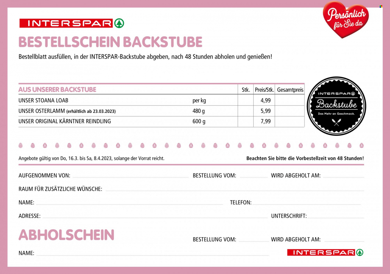 Angebote INTERSPAR - 16.3.2023 - 8.4.2023. Seite 4