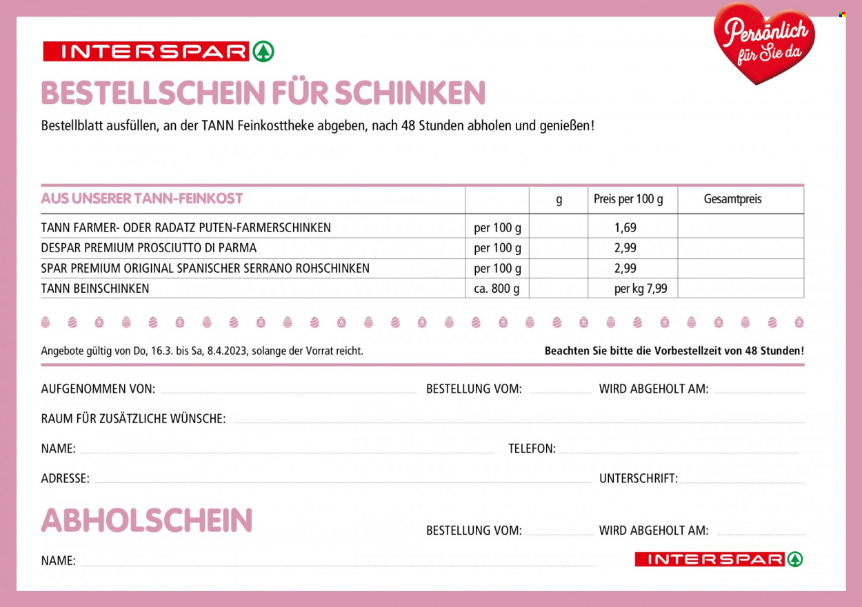 Angebote INTERSPAR - 16.3.2023 - 8.4.2023. Seite 6