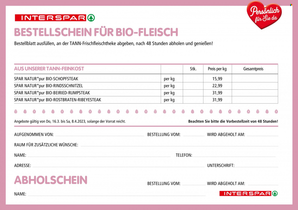 Angebote INTERSPAR - 16.3.2023 - 8.4.2023. Seite 8