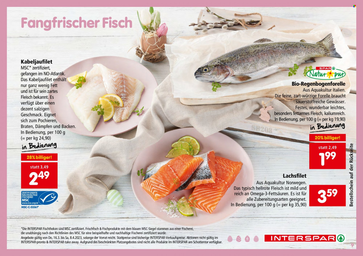 Angebote INTERSPAR - 16.3.2023 - 8.4.2023. Seite 9