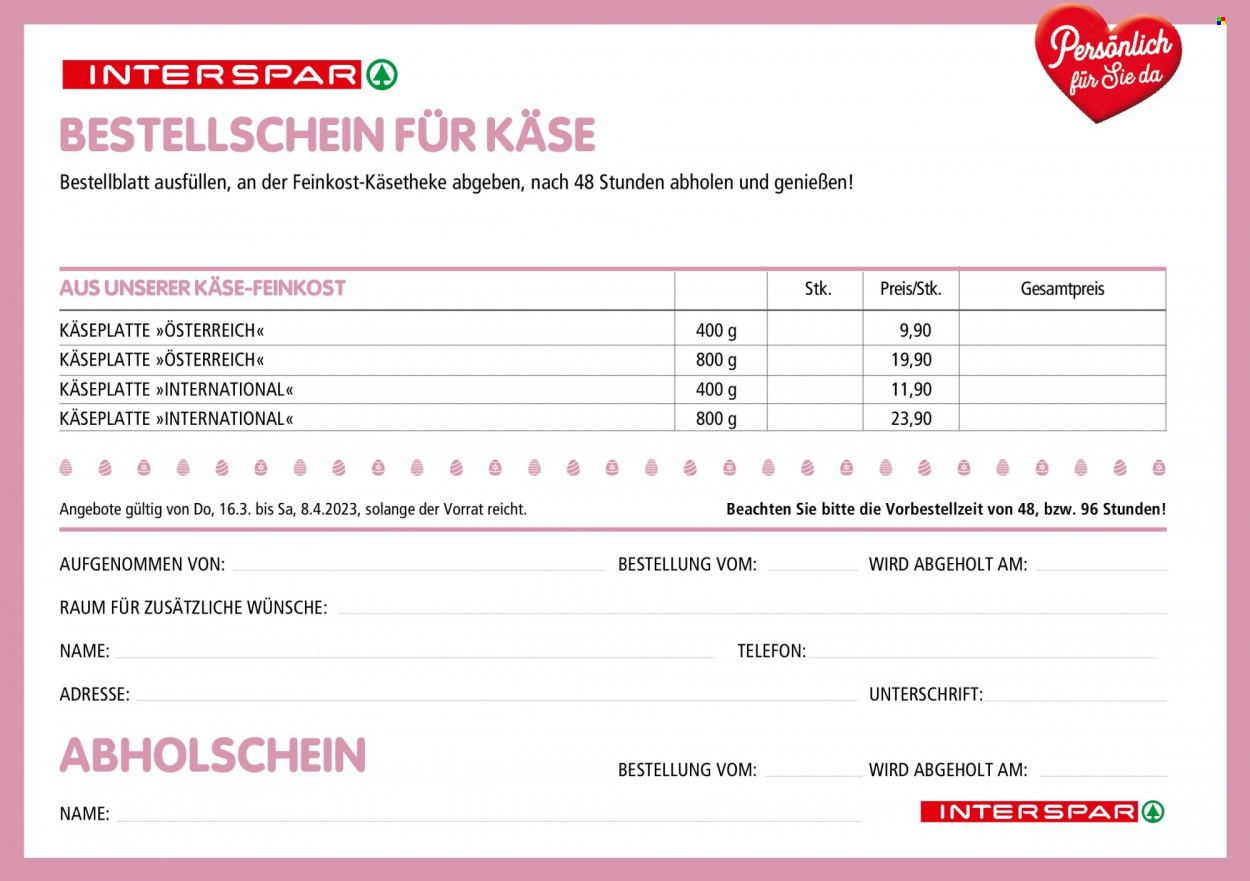 Angebote INTERSPAR - 16.3.2023 - 8.4.2023. Seite 12