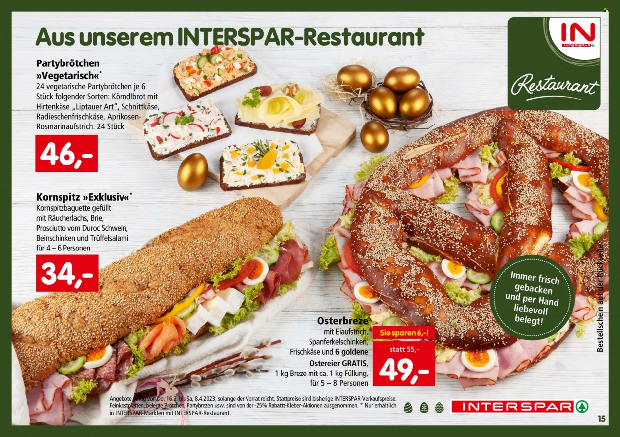 Angebote INTERSPAR - 16.3.2023 - 8.4.2023. Seite 15