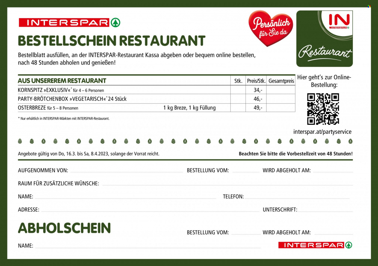 Angebote INTERSPAR - 16.3.2023 - 8.4.2023. Seite 16