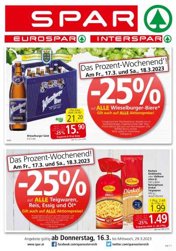 Angebote INTERSPAR - 16.3.2023 - 29.3.2023.