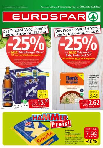 Angebote EUROSPAR - 16.3.2023 - 29.3.2023.