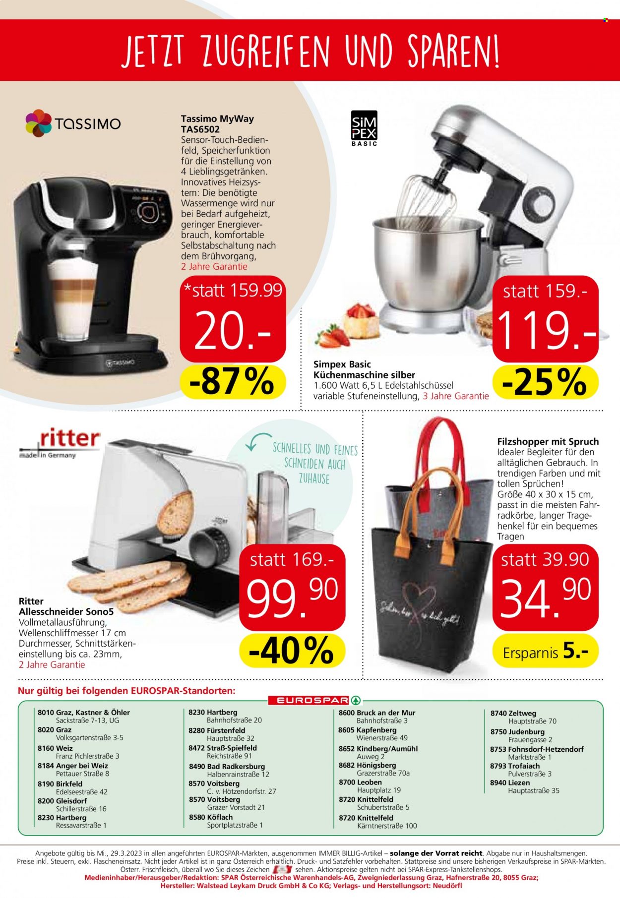 Angebote EUROSPAR - 16.3.2023 - 29.3.2023. Seite 4