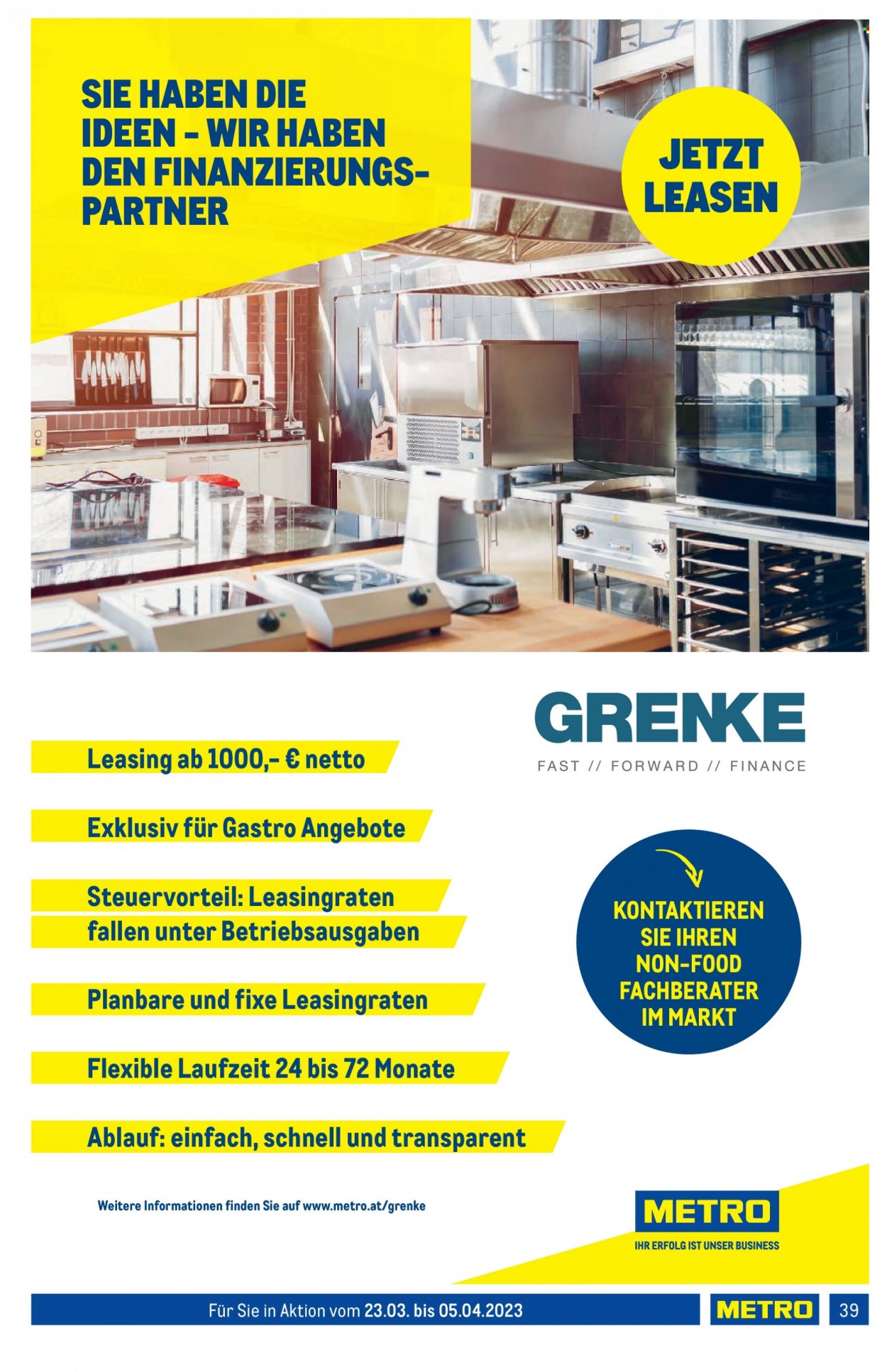 Angebote Metro - 23.3.2023 - 5.4.2023. Seite 39