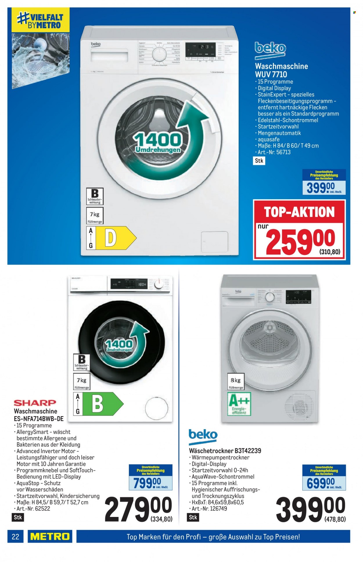 Angebote Metro - 23.3.2023 - 5.4.2023. Seite 22