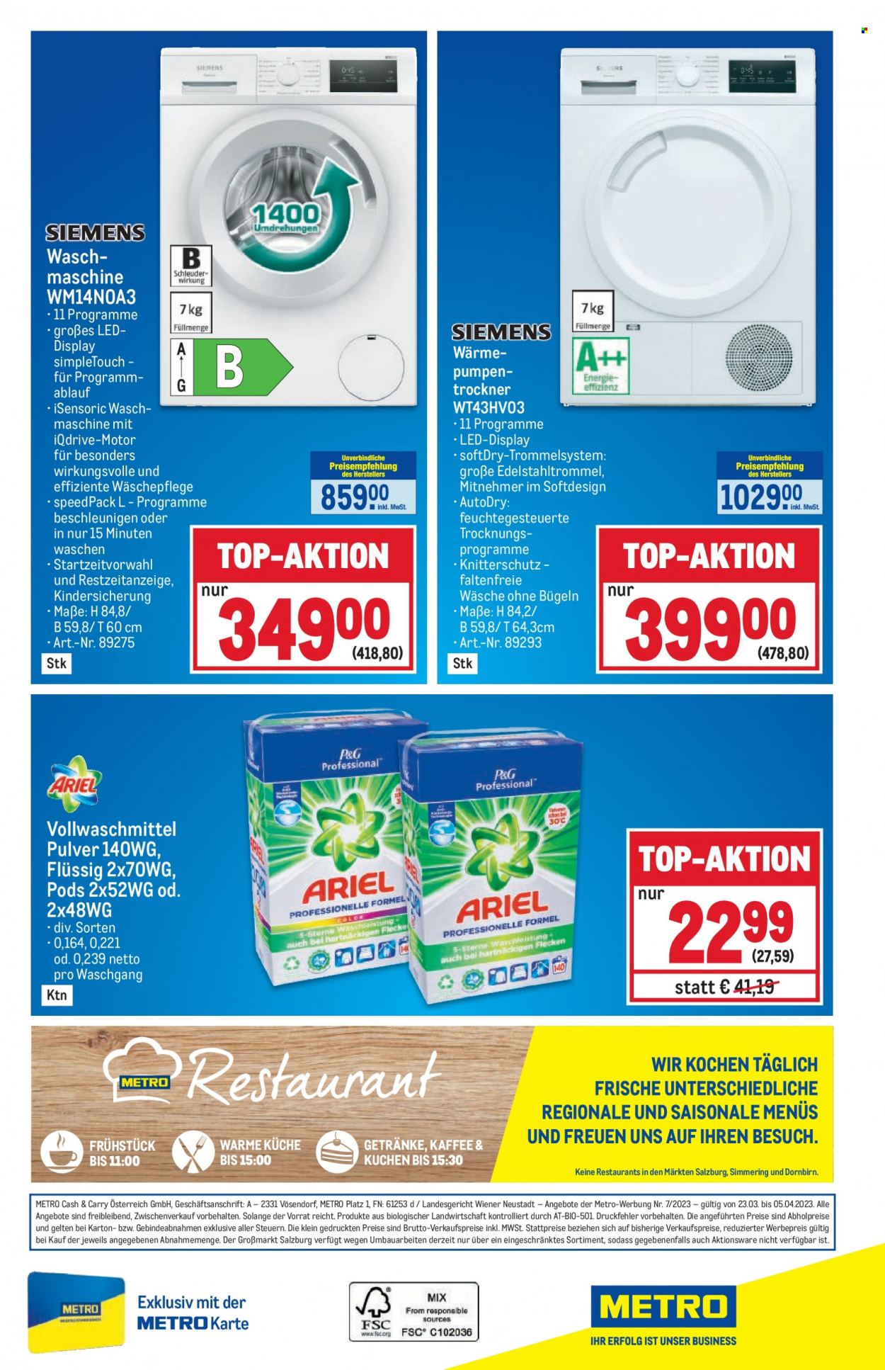 Angebote Metro - 23.3.2023 - 5.4.2023. Seite 48