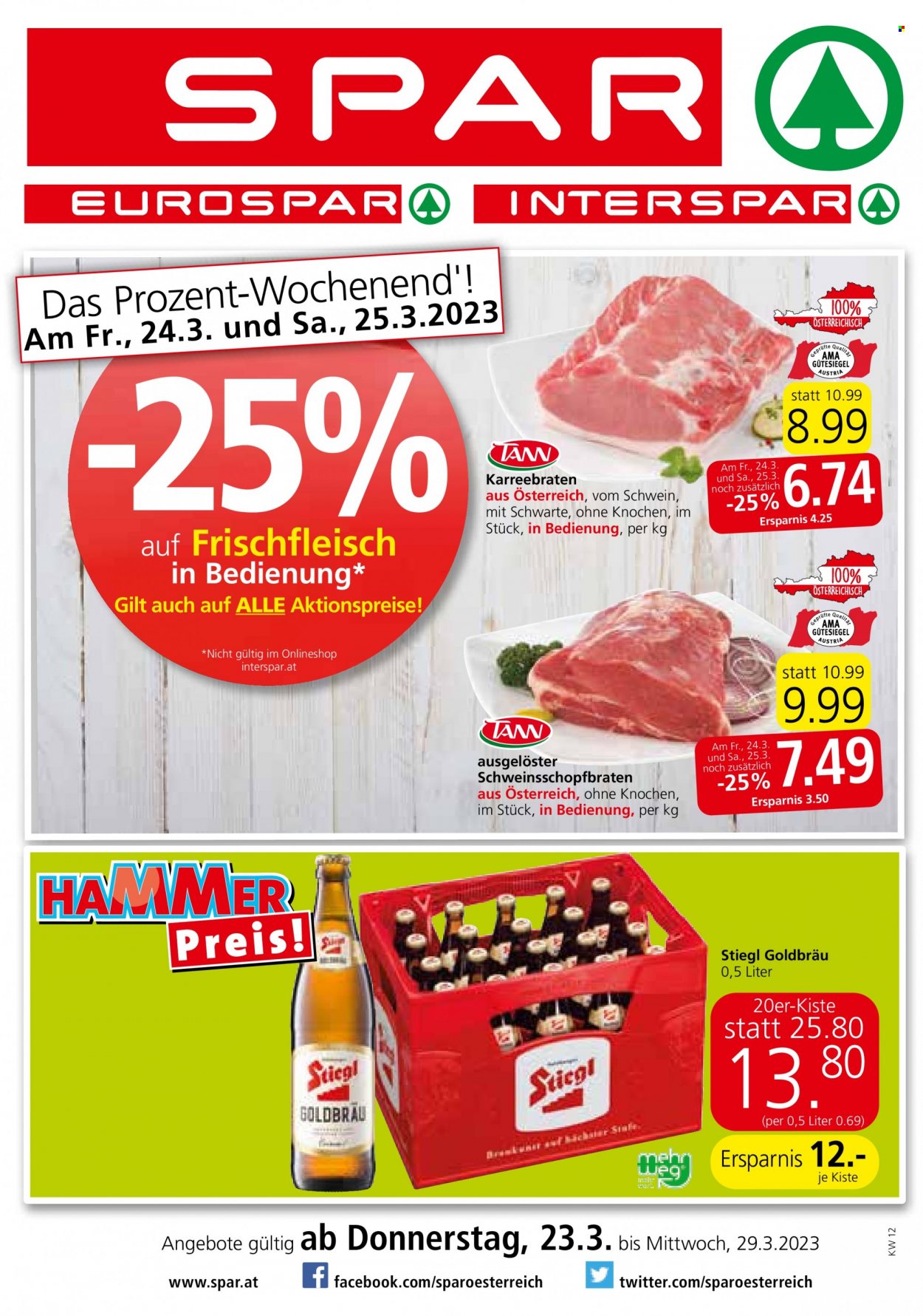 Angebote INTERSPAR - 23.3.2023 - 29.3.2023. Seite 1