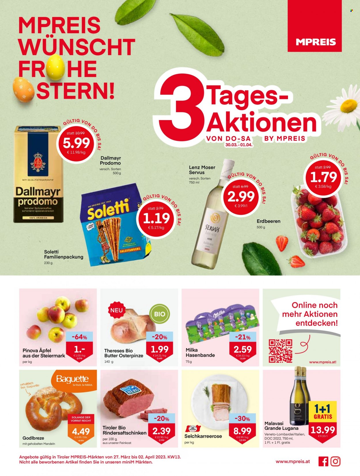 Angebote MPREIS - 27.3.2023 - 2.4.2023. Seite 1