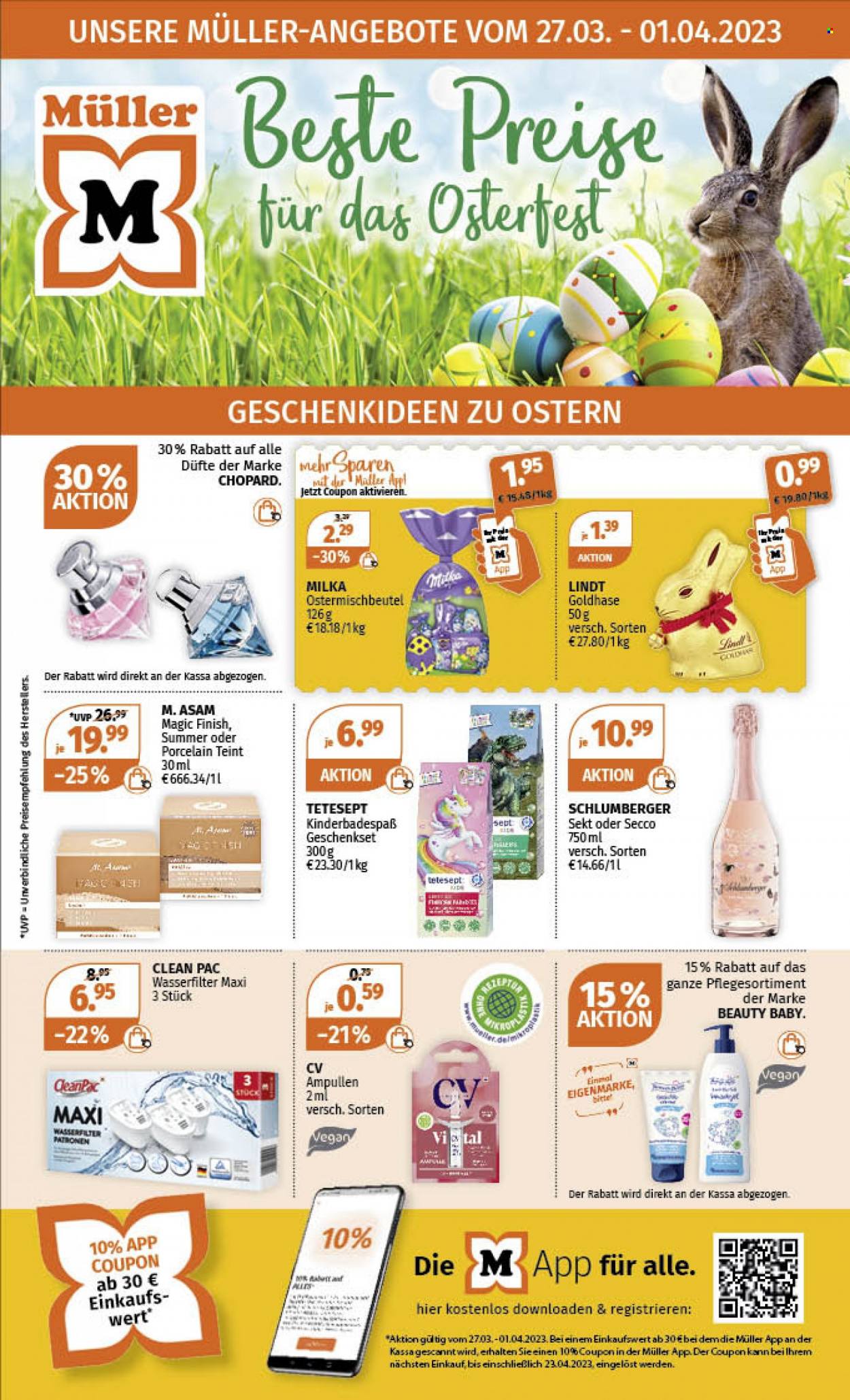 Angebote Müller - 27.3.2023 - 1.4.2023. Seite 1