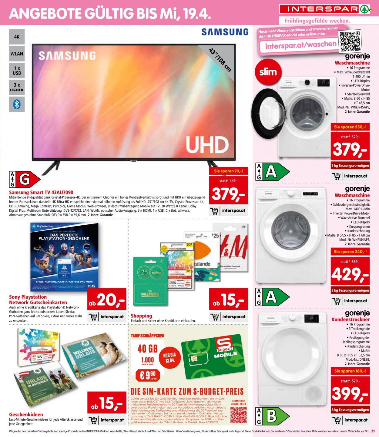 Angebote INTERSPAR - 30.3.2023 - 12.4.2023. Seite 21