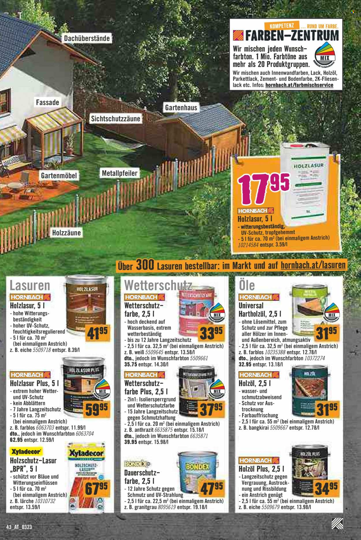 Angebote Hornbach - 29.3.2023 - 12.4.2023. Seite 43