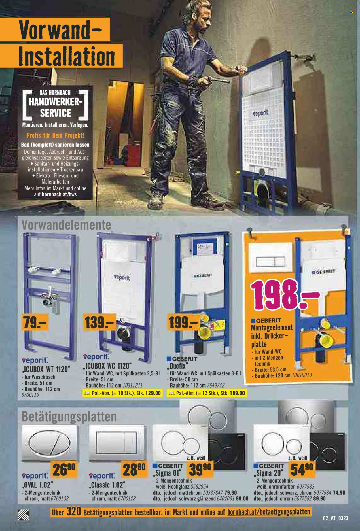 Angebote Hornbach - 29.3.2023 - 12.4.2023. Seite 62
