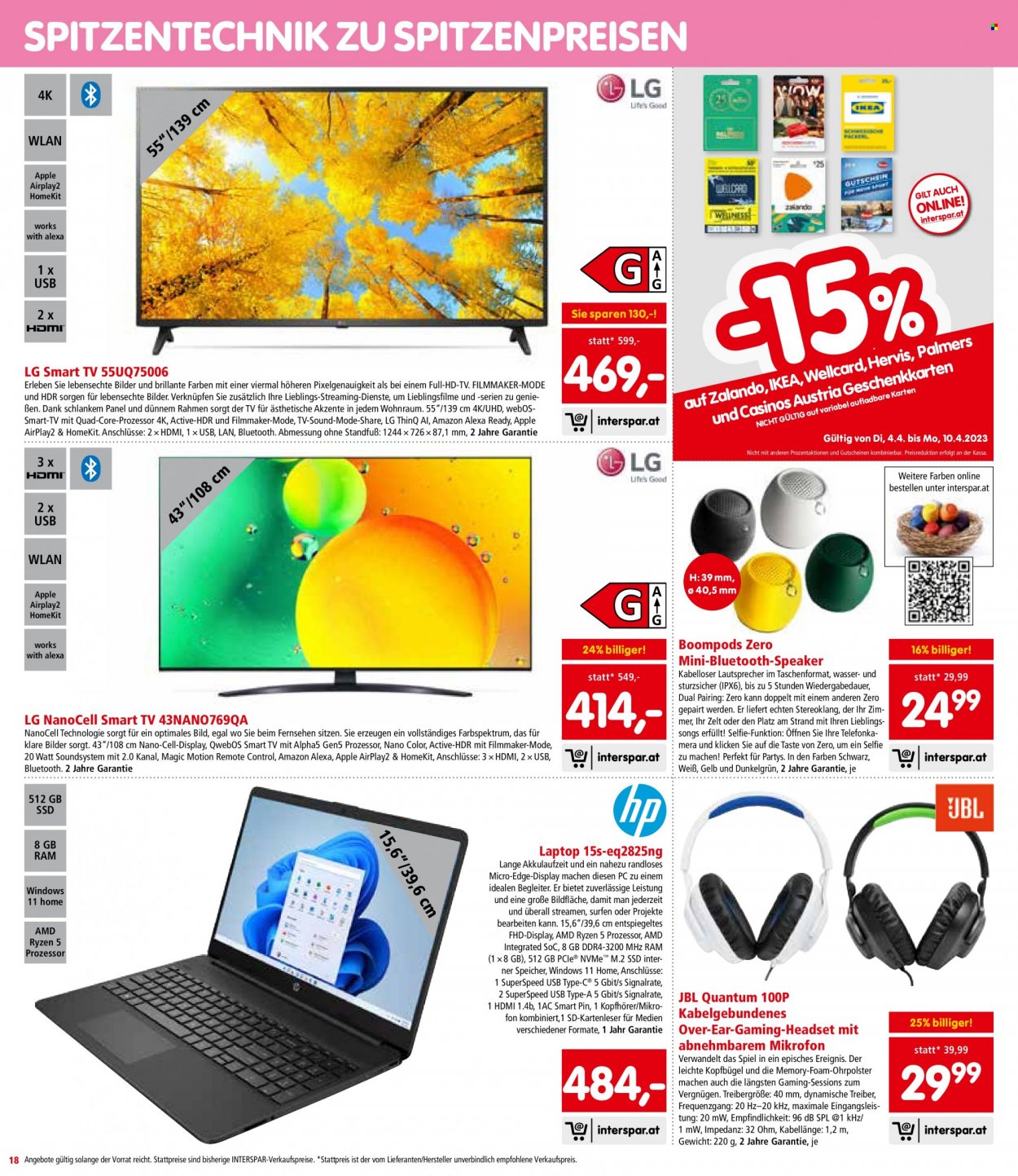 Angebote INTERSPAR - 4.4.2023 - 12.4.2023. Seite 18