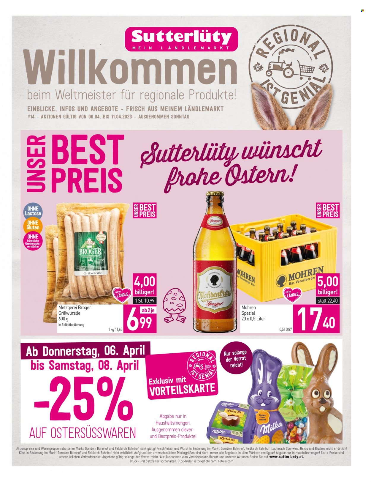 Angebote Sutterlüty - 6.4.2023 - 11.4.2023. Seite 1
