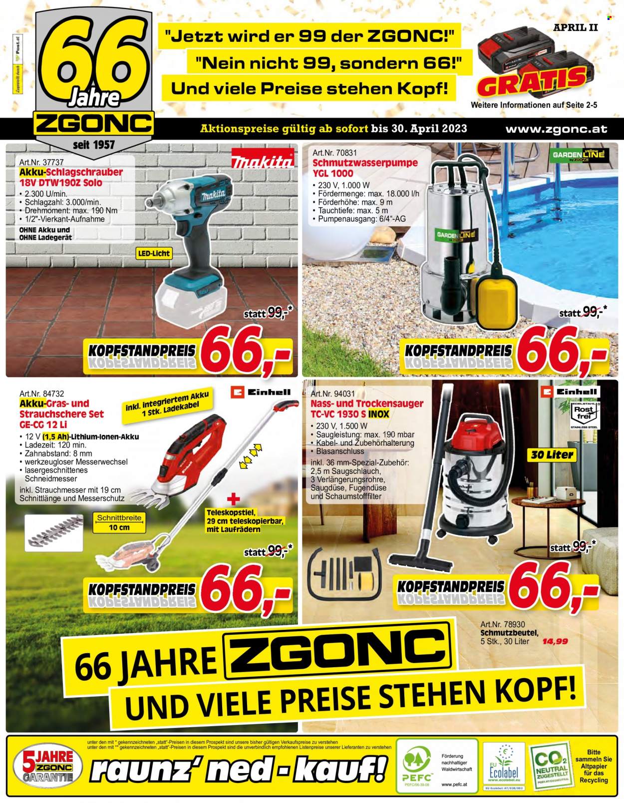 Angebote Zgonc - 17.4.2023 - 30.4.2023. Seite 1