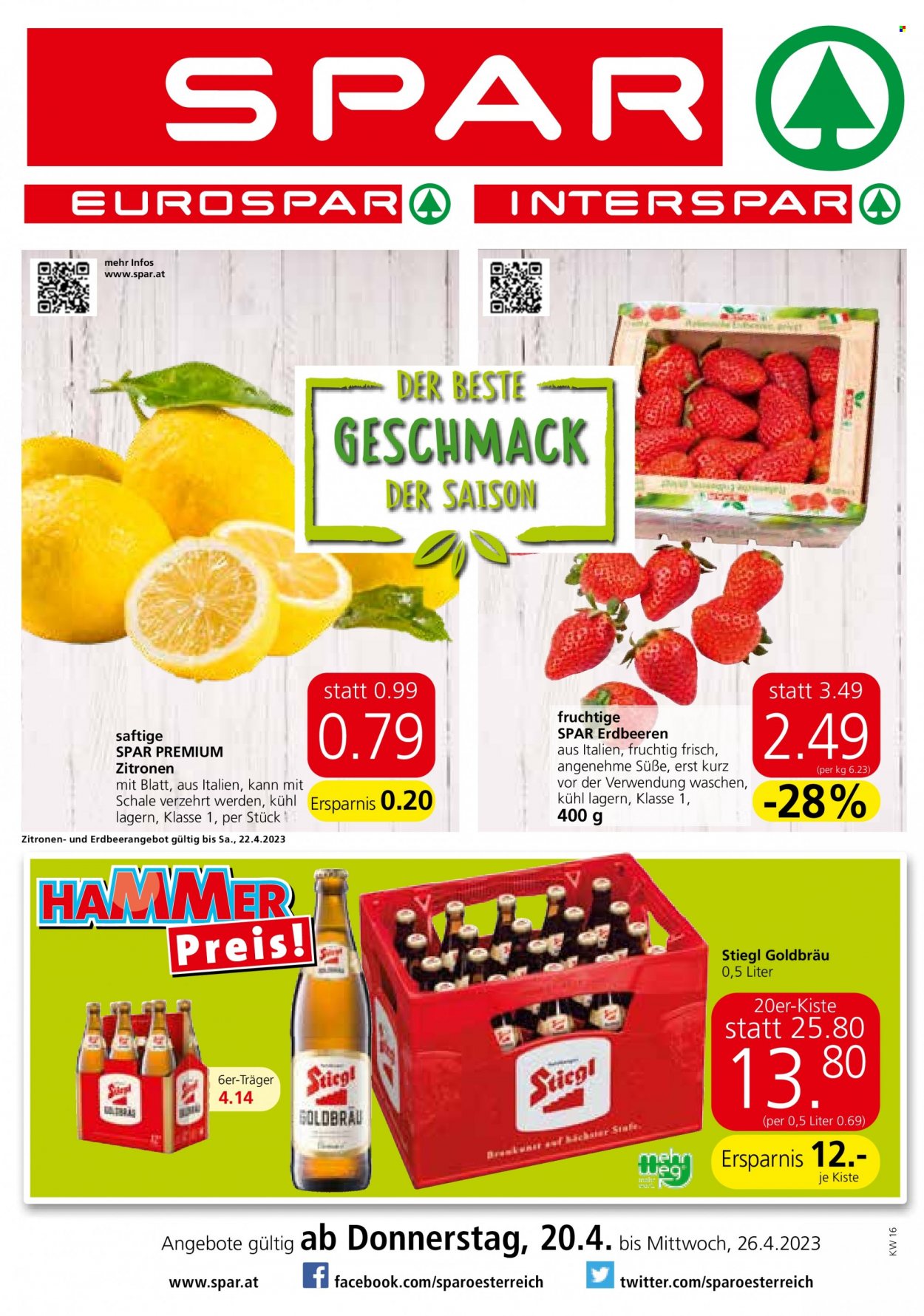 Angebote SPAR - 20.4.2023 - 26.4.2023. Seite 1