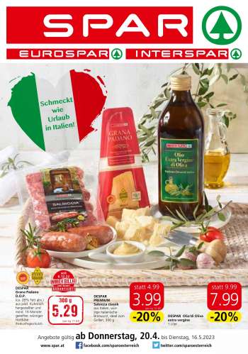 Angebote EUROSPAR - 20.4.2023 - 16.5.2023.