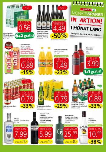 Leták SPAR - 20.4.2023 - 16.5.2023.