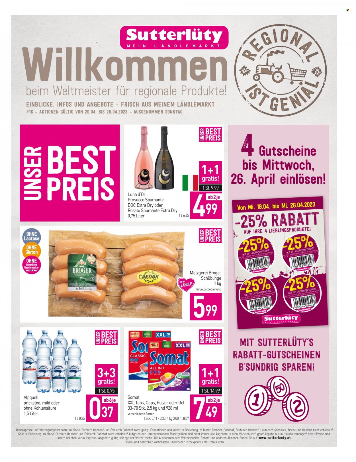 Angebote Sutterlüty - 20.4.2023 - 25.4.2023. Seite 1