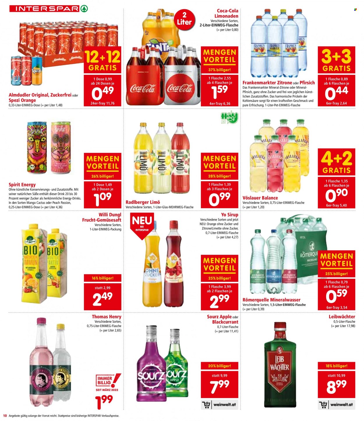 Angebote INTERSPAR - 27.4.2023 - 10.5.2023. Seite 10