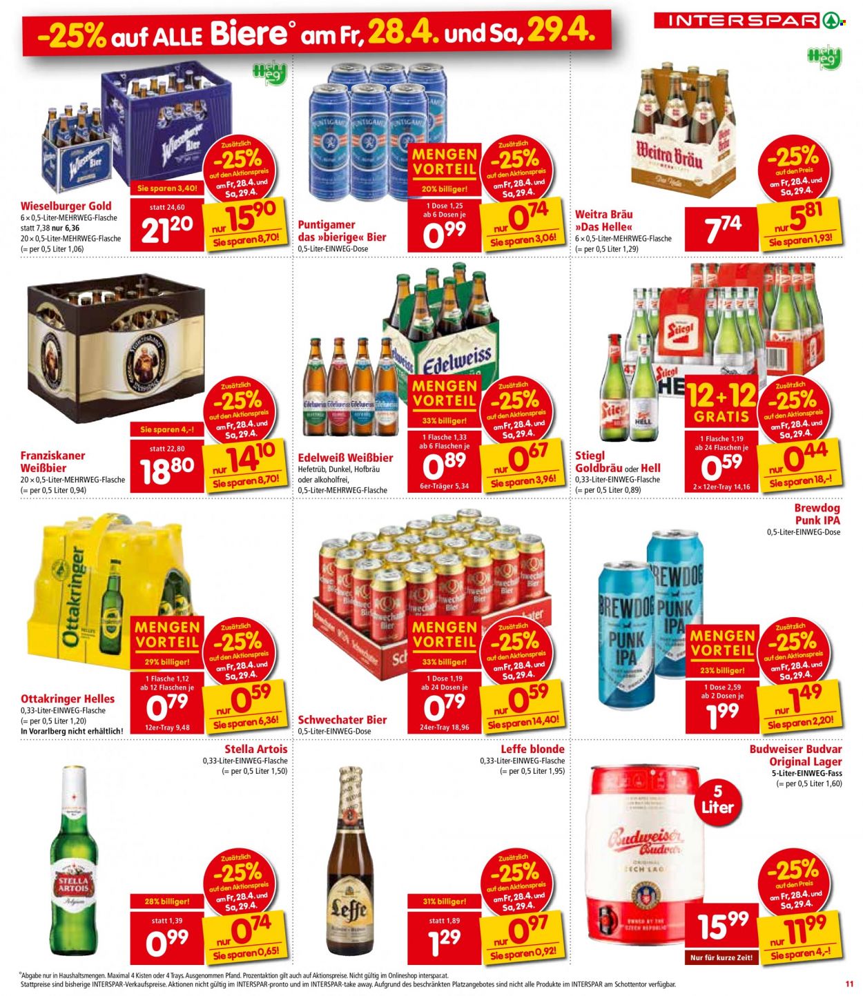 Angebote INTERSPAR - 27.4.2023 - 10.5.2023. Seite 11