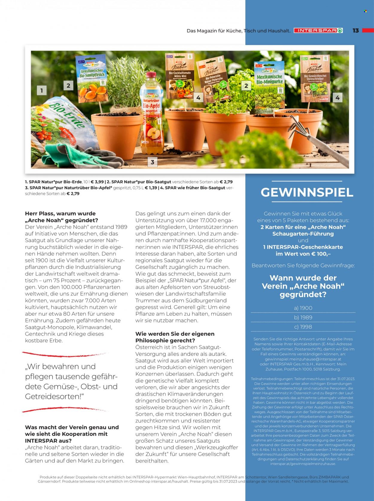 Angebote INTERSPAR. Seite 13