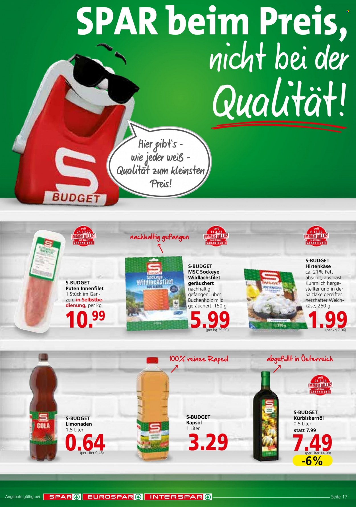 Angebote INTERSPAR - 27.4.2023 - 10.5.2023. Seite 17