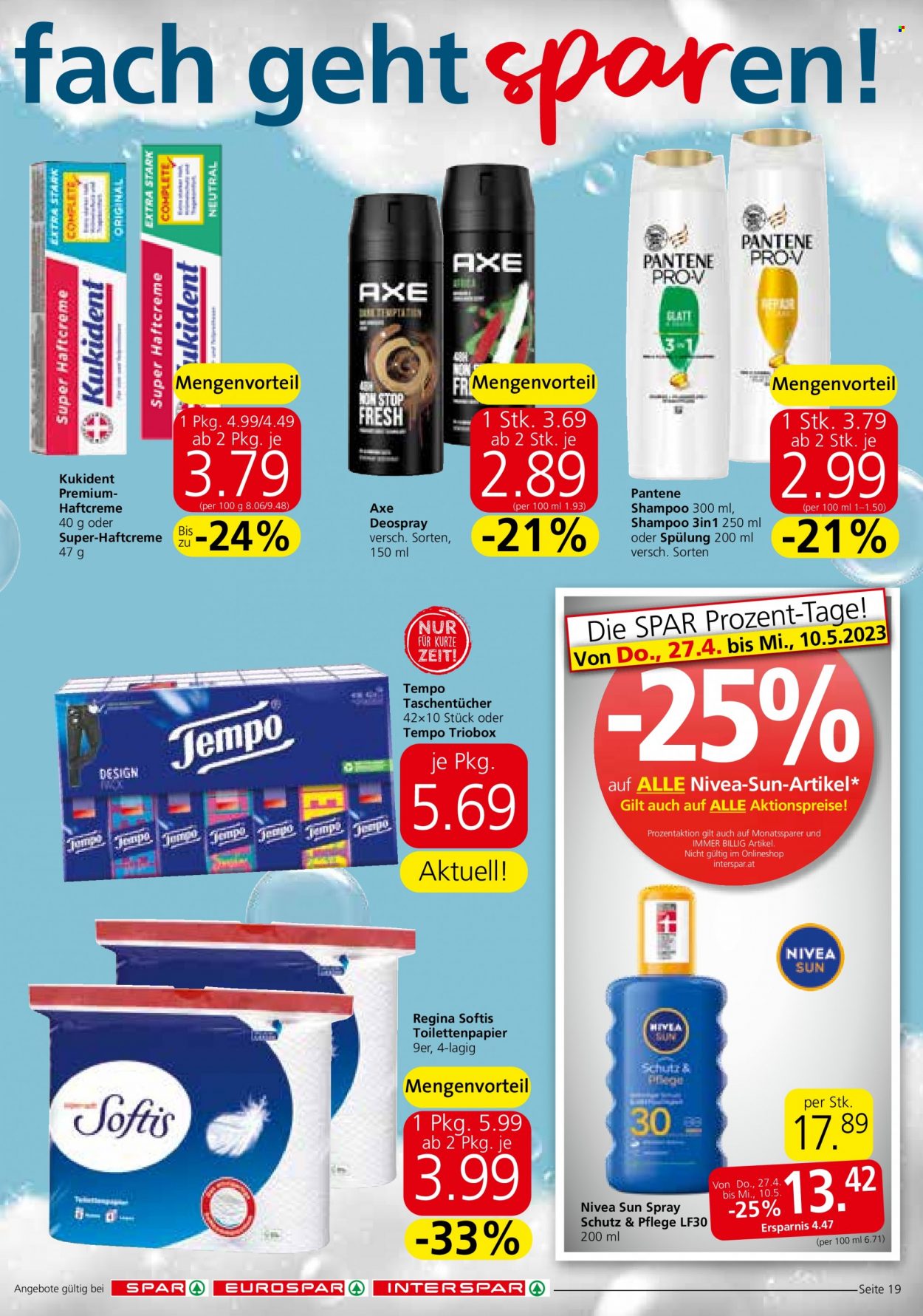 Angebote INTERSPAR - 27.4.2023 - 10.5.2023. Seite 19