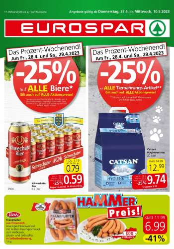 Angebote EUROSPAR - 27.4.2023 - 10.5.2023.