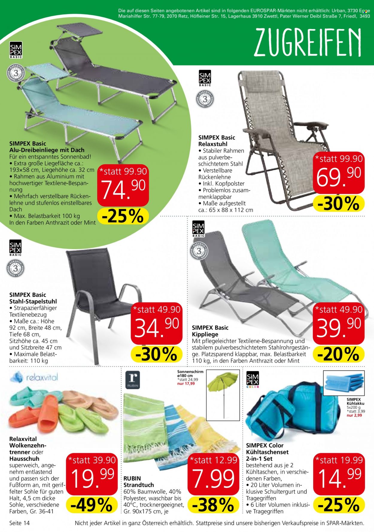 Angebote EUROSPAR - 27.4.2023 - 10.5.2023. Seite 14
