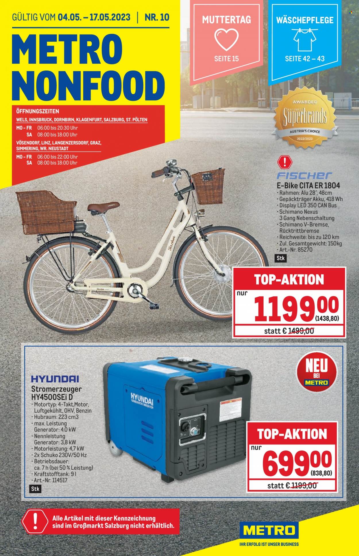 Angebote Metro - 4.5.2023 - 17.5.2023. Seite 1