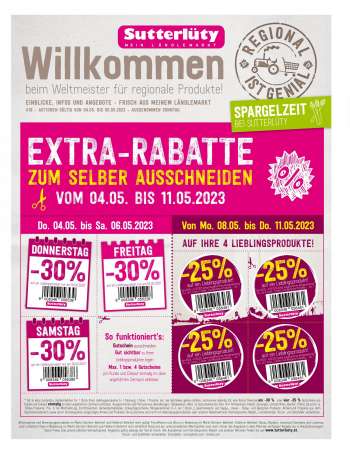 Angebote Sutterlüty - 4.5.2023 - 9.5.2023.