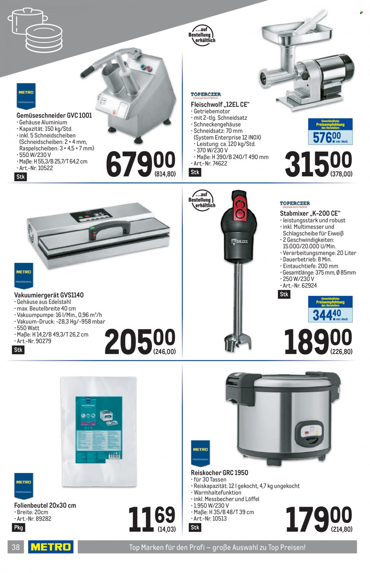 Angebote Metro - 17.5.2023 - 31.5.2023. Seite 38