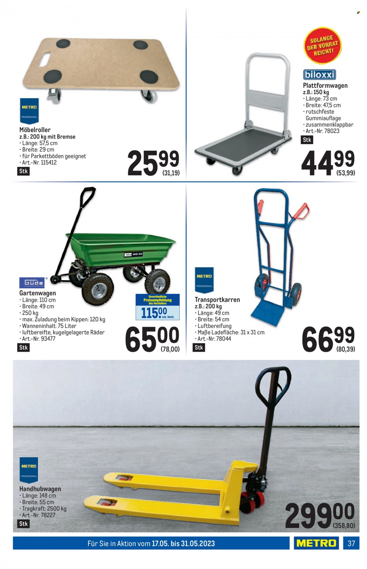 Angebote Metro - 17.5.2023 - 31.5.2023. Seite 37